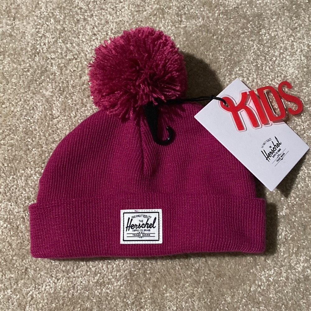 Herschel kids beanie with Pom Pom